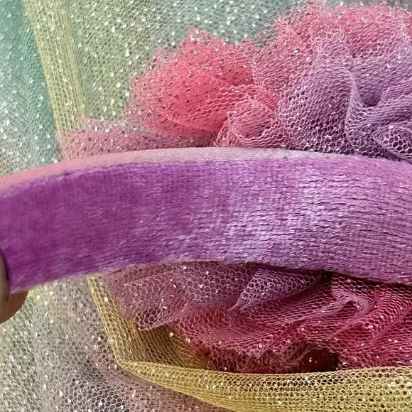 Disney Parks Minnie Mouse Ears With Fairy Butterfly Wings & Vail Headband - Picture 6 of 8